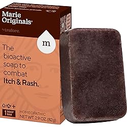 Marie Originals Itch Relief Soap Body Wash Bar - All Natural Instant Relief from Insect Bites, Chicken Pox, Chiggers and Other Skin Irritations ie. Anti- Itch Calming Soap