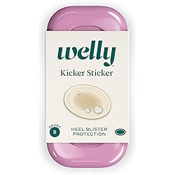 Welly Bandages - Kicker Sticker, Hydrocolloid, Adhesive, Heel Blister Protection, Clear - 8 ct