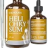 Calmoura Helichrysum Essential Oil Therapeutic Grade 4 oz | 118 ml — Pure Helichrysum Essential Oil Organic for Skin — Premium Undiluted Pure Essential Oil Helichrysum Italicum Diffuser Aromatherapy, Skin Care, Massage, Relaxing & Soothing Oil