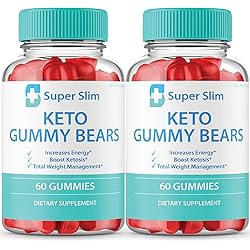 2 Pack Super Slim Ketos Gummy Bears Super Slim Ketos Gummies Super Slim Ketos ACV Gummy Bears 120 Gummies
