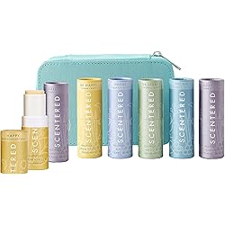 Scentered Aromatherapy Sleep Well & Happy Balm Duo & Signature Collection Gift Set - 7 x Essential Oil Blend Balm Sticks with Award Winning Scents: Sleep Well, De-Stress, Focus, Happy & Escape