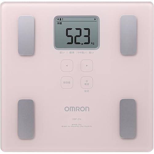Omron body weight, composition meter scan pink HBF-214-PK