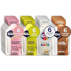 GU Energy Original Sports Nutrition Energy Gels, 24-Count, Assorted Caffeine-Free Flavors Variety Pack