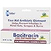 Globe Bacitracin Zinc 1 oz Tube, First Aid Antibiotic Ointment Helps to Prevent Infection in Minor cuts, scrapes and Burns