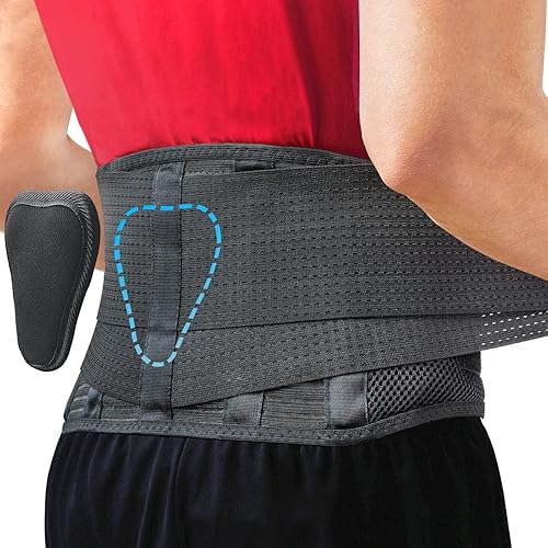 Back Support Belt by Sparthos [Size XXL] Sparthos Cold Massage Roller Ball [Denim Blue, 70mm]
