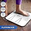 INEVIFIT Body-Analyzer Scale, Highly Accurate Digital Bathroom Body Composition Analyzer, Measures Weight, Body Fat, Water, Muscle, BMI, Visceral Levels & Bone Mass for 10 Users. Includes Batteries
