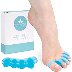 Mind Bodhi Toe Separators to Correct Bunions and Restore Toes to Their Original Shape Bunion Corrector for Women Men Toe Spacers Toe Straightener Toe Stretcher Big Toe Correctors Toe Separator Blue