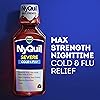Vicks NyQuil SEVERE, Nighttime Relief of Cough, Cold & Flu Relief, Sore Throat, Fever, Congestion Relief, Berry Flavor, Twin Pack, 12 FL OZ