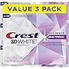 Crest 3D White Brilliance Teeth Whitening Toothpaste, Vibrant Peppermint, 3.5 oz, Pack of 3