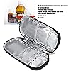 Insulin Cooler Travel Case, Multi Layer Diabetic Medication Cooler Case Lightweight Easy to Close Portable Prevent Spoilage for Travel for PatientGray