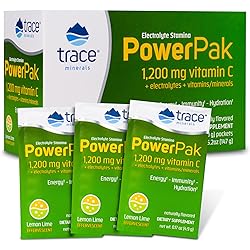Trace Minerals – Power Pak Lemon Lime | Electrolyte Powder Packets with Vitamin C & Zinc | Powerful Hydration, Immune, Stamina & Energy Support with Essential Vitamins & Minerals 30 Packets