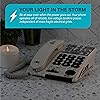 Amplified Big Button Landline Phone for Seniors – 26dB Home Phone with Photo Buttons – Telephones for Hearing Impaired & Simple Big Button Telephone Number for Seniors by Serene Innovations