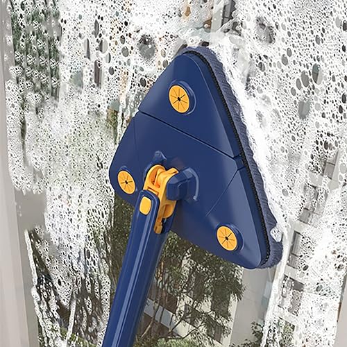 GGeneric Triangular Design, 360° Rotating Mop, Imitation Hand Free Hand Wash Mop New Mop Household Water Mop Lazy Rotating Butterfly Mop