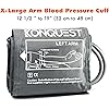 KONQUEST XL Replacement Cuff - for Automatic Blood Pressure Monitors with Straight Connector X-Large - for Upper Arm Circumference from 12 12 to 19&#34