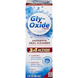 Gly-Oxide Alcohol-Free Antiseptic Mouth Sore Rinse, 2 oz, Packaging May Vary