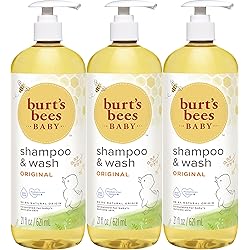 Burt's Bees Baby Shampoo & Wash, Original, 21 Ounces Pack of 3