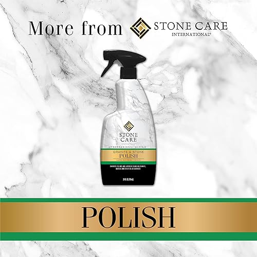 Stone Care International Granite Stone Sealer Cleaner and Polish - for Granite Marble Soapstone Quartz Quartzite Slate Limestone Corian Laminate Tile Countertop