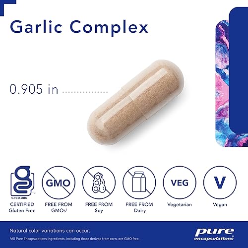 Pure Encapsulations Garlic Complex | Supplement to Support Antioxidant Defenses, Immune Health, and The Cardiovascular System | 120 Capsules
