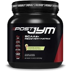 Post JYM Active Matrix - Post-Workout with BCAA's, Glutamine, Creatine HCL, Beta-Alanine, and More | JYM Supplement Science | Rainbow Sherbert Flavor, 30 Servings, 21.2 oz