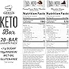 Genius Gourmet Gluten Free Keto Protein Bar, Chocolate Keto Bars, Premium MCTs, Low Carb, Low Sugar Variety Pack, 20 Count Pack of 1