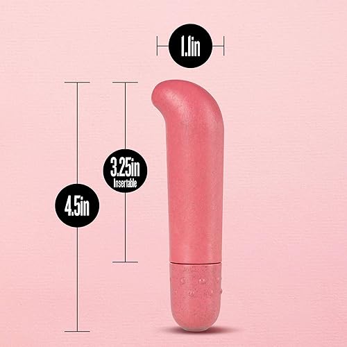 Blush Gaia Eco G Spot Vibe - The World's First Partially Compostable, Sustainable, Plant Based Non Petroleum Based G Spot Vibrator - 10 Vibrating Modes - Eco Friendly Mini Bullet Sex Toy for Women