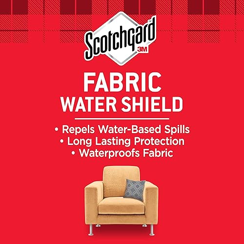 Scotchgard Fabric Water Shield, 13.5 Ounces, Repels Water, Long Lasting Protection & 410716 Fabric & Carpet Cleaner Deep Foaming Action Anti-Stain Protection, 16.5 Oz, 16 Ounce