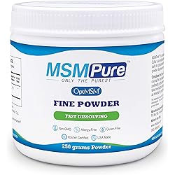 Kala Health MSMPure Fine Powder, 8.8 oz, Fast Dissolving Organic Sulfur Crystals, 99% Pure Distilled MSM Supplement, Made in USA