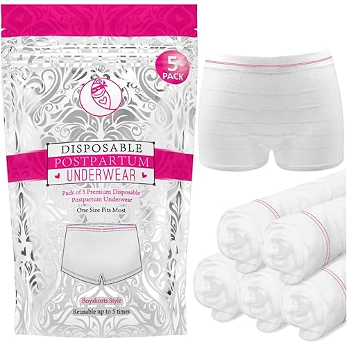 Total Postpartum Solution Contains Postpartum Peri Bottle, Sitz Bath Soak, Perineal Ice Packs for Postpartum Disposable Postpartum Underwear