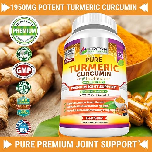 Turmeric Curcumin and 100% Natural Vitamin C - Bundle