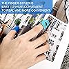 36 Pieces Rubber Fingers Tips Guard with 3 Sizes Finger Protector Covers Caps for Paperwork, Cutting, Wax Carving, Guitar Playing and Office Supplies Tasks, S, M, L