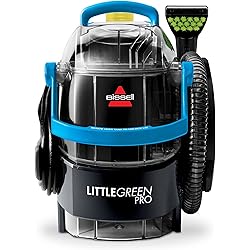 BISSELL Little Green Pro Portable Carpet & Upholstery Cleaner with Deep Stain Tool, 3 Tough Stain Tool, plus two 8 oz. trial-size Formulas, 3194