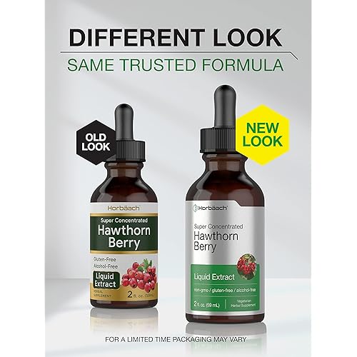 Hawthorn Berry Extract | 2 fl oz | Alcohol Free Hawthorne Liquid Tincture | Vegetarian, Non-GMO, Gluten Free | by Horbaach