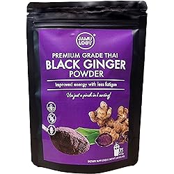 Jamulogy Thai Black Ginger Powder Herbal Supplement, 2.65 Ounce – Energy & Stamina, Sexual Wellness, Promotes Blood Circulation | kaempferia parviflora
