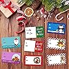 800 Pieces Christmas Tags Christmas to from Labels Self Adhesive Christmas Tag Christmas Stickers Tag Sticker Christmas Paper Tags for Decorations, 8 Styles