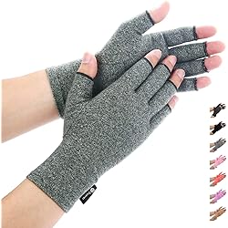 Duerer Arthritis Gloves Women Men, Carpal Tunnel, Rheumatiod, Tendonitis, Fingerless Hand Thumb Compression Gloves