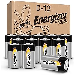 Energizer Alkaline Power D Batteries 12 Pack, Long-Lasting Alkaline Size D Batteries - Packaging May Vary