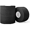 3 Pack Black Athletic Sports Tape, Very Strong Easy Tear No Sticky Residue Tape for Athlete & Sport Trainers & First Aid Injury Wrap,Suitable for Bats,Tennis,Gymnastics & Boxing（1.5in X 35ft