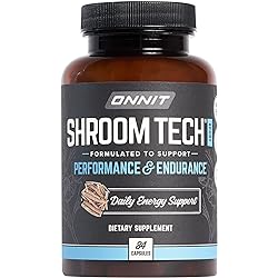 Onnit Shroom TECH Sport 84ct | All Natural Pre-Workout Supplement with Ashwagandha, Cordyceps Mushroom, and Rhodiola Rosea