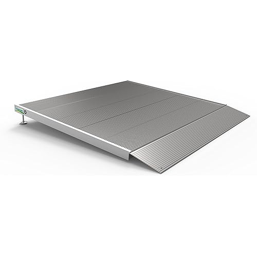 EZ-Access Transitions Aluminum Threshold Ramp with Adjustable Height up to 5-78", 36" L x 36" W