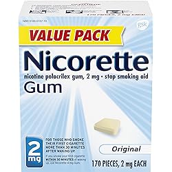 Nicorette Gum, 170 Count Pack of 1