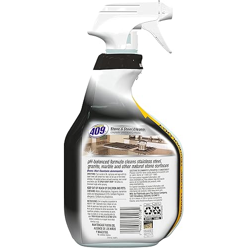 Formula 409 Stone and Steel Cleaner, Spray Bottle, 32 Ounces