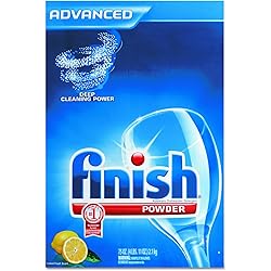 FINISH 78234 Automatic Dishwasher Detergent, Lemon Scent, Powder, 2.3 qt. Box Case of 6