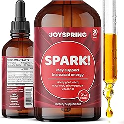 Spark! Maca Root & Ashwagandha Liquid with Red Ginseng & Fenugreek Energy Booster - Ashwagandha Drops Immune Booster 2oz