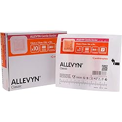 Smith and Nephew 66800276 Allevyn Gentle Border Dressing 3" x 3" - Box of 10