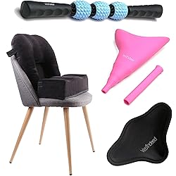 The Royal Bundle for After Brazilian Butt Lift - BBL Pillow Back Support Cushion, Post Surgery Massage Roller, Lower Back Board & Female Urination Device Silicone Funnel