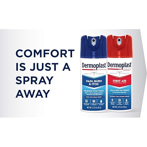 Dermoplast Insect Itch and Sting Pain Relief Spray for Bug Bites & Stings with Benzocaine & Menthol, 2.75 Ounce
