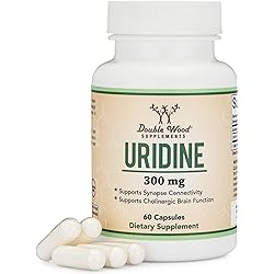 Uridine Monophosphate - Third Party Tested Choline Enhancer, Beginner Nootropic 300mg, Manufactured in USA by Double Wood Supplements 60 Capsules