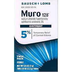 MURO 128 Sodium Chloride Hypertonicity Ophthalmic Ointment, 5% TWIN PACK