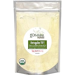 Organic Astragalus 10:1 Extract Powder | Huang Qi Concentrate Granules | Lab Tested, USDA Organic 4oz 112g by Dimmak Herbs