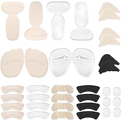 18 Pairs High Heel Cushions Pad Reusable Heel Insert for Women and Men Super Comfort Ball of Foot Cushions
